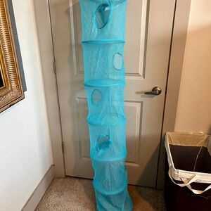 Blue Hanging Mesh Organizer